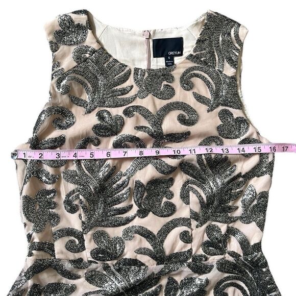 Anthropologie Greylin Embellished Sequin Peplum Top - Picture 9 of 16